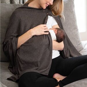 Seraphine - Maternity & Nursing Cover Shawl - Wool & Bamboo